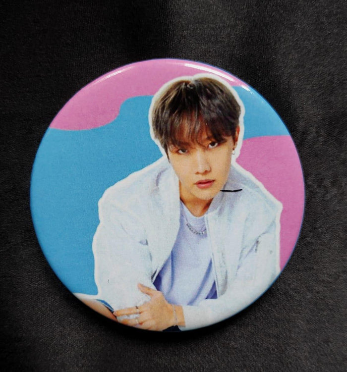 BTS Button badge for shirts, bags with a back Pin
