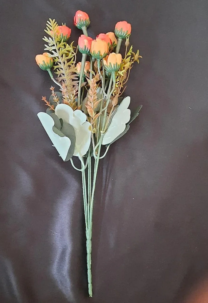 Beautiful Decorative Artificial Flower Bunch for Home decoration  (Contain 1 Unit)