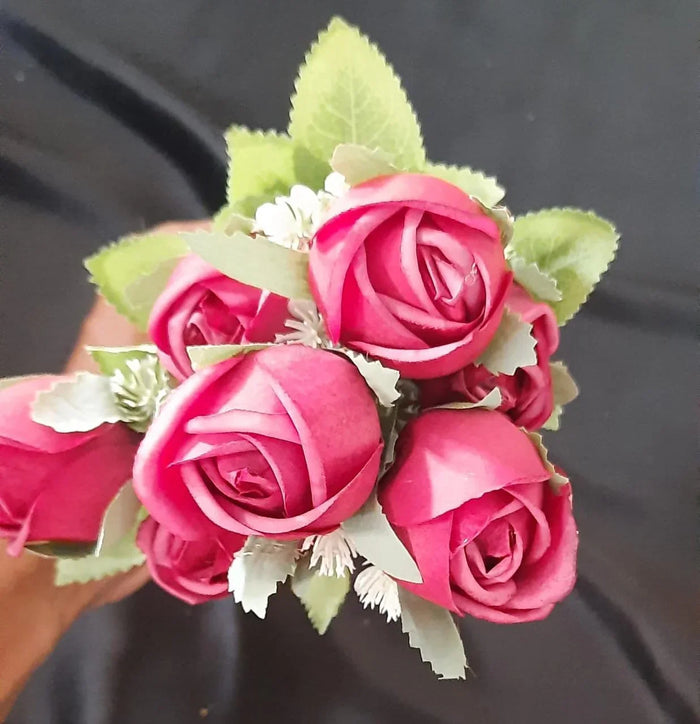 Beautiful Decorative Artificial Flower Bunch for Home decoration  (Contain 1 Unit)