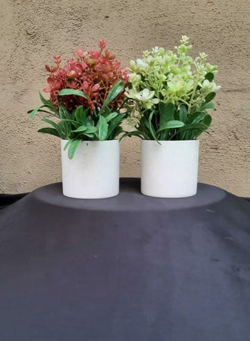 Fancy Bonsai Artificial Flowers Plant with Pot (Contain 1 Unit)