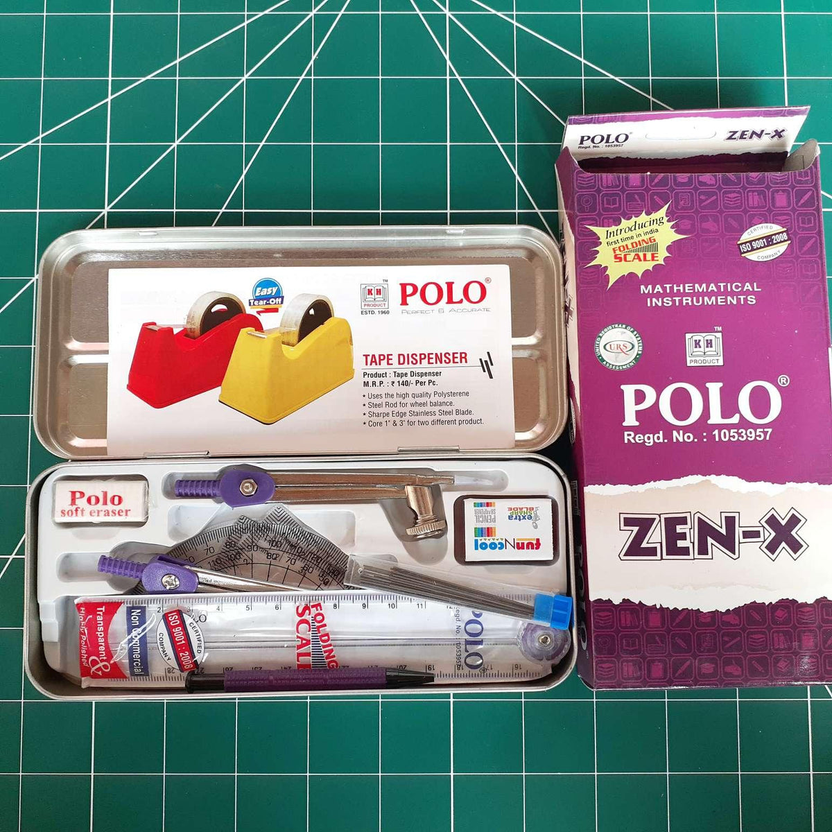POLO ZEN-X geometry box with mathematical instruments