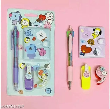 Puneet Gifts Gifting Kits BTS BT21 Stationery gifting kit Combo set for return gifts