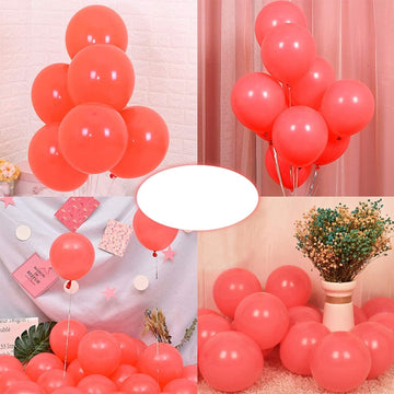 raj trading company Decoration Time! Pastel red english balloon's (pack of 25 pieces)