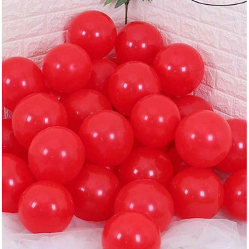 raj trading company Decoration Time! Pastel red english balloon's (pack of 25 pieces)