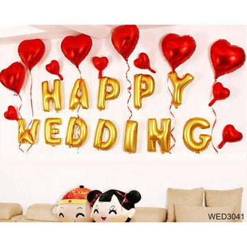 ranawat agency Decoration Time! Happy wedding Foil balloons set