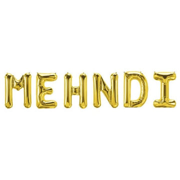 ranawat agency Mehndi ceremony foil balloons (16 inches Gold balloons)
