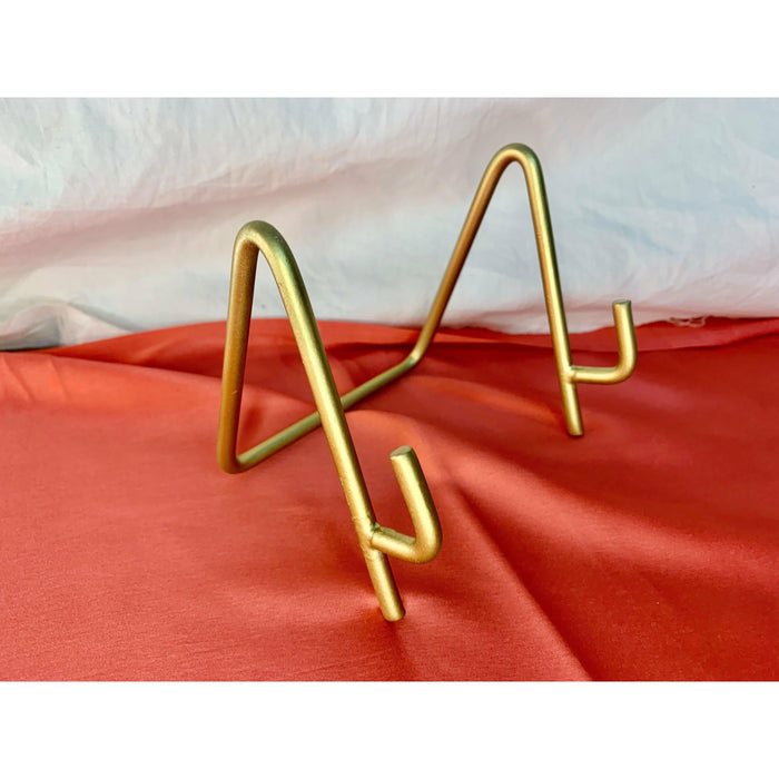 4 inch Gold metal easel for frames and resins