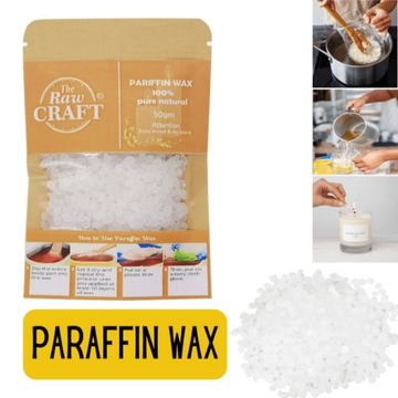 Ravrai Craft Candle Wax, White Paraffin Granules Wax 50GM for DIY Candle Making