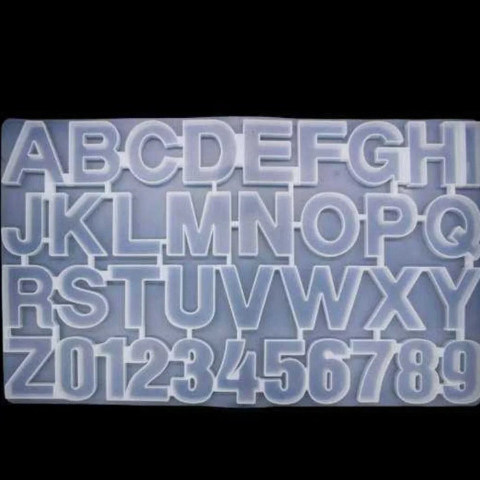 Alphabet and numbers resin mould-Pack of 1  (Premium Quality)