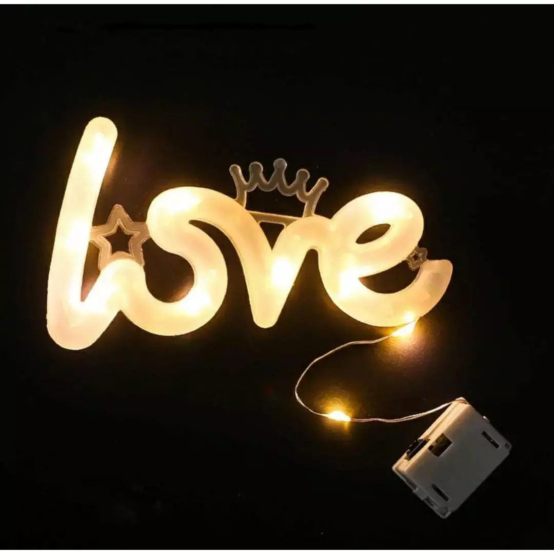 Ravrai Craft Love acrylic fairy lights for desk decor with switch