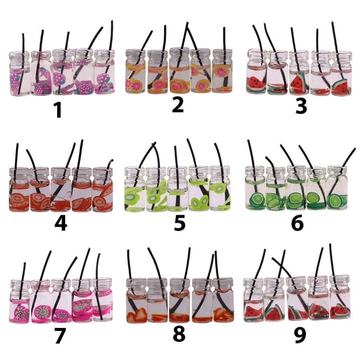 Ravrai Craft - Mumbai Branch Miniatures Architectural Miniature Model Fruit Drinks Pack of 5 Pcs Rawmi-106