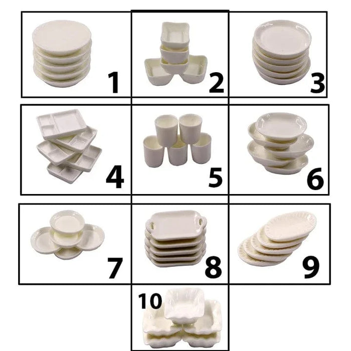 Architectural Miniature Model Plates 5 Pcs Rawmi-006