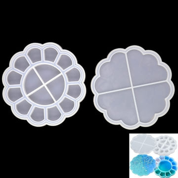 Resin Silicone Flower Palette Mould Raws-310