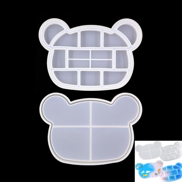 Ravrai Craft - Mumbai Branch Resin Mould Resin Silicone Mould Bear Face Trinket Box Raws-306