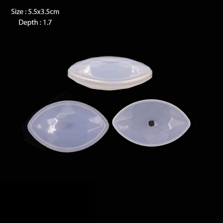 Ravrai Craft - Mumbai Branch Resin Mould Resin Silicone Mould Oval Shape Pendant Raws-288