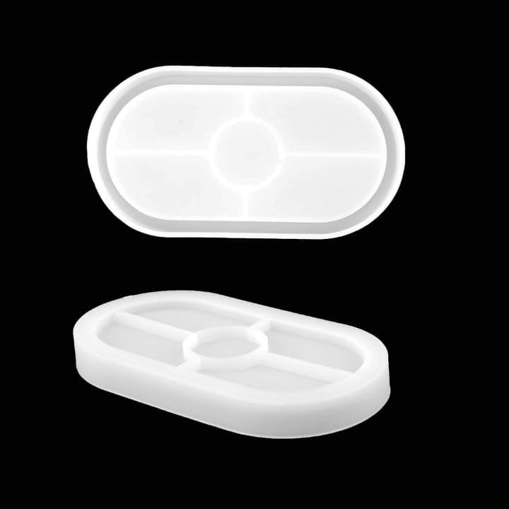 Ravrai Craft - Mumbai Branch Resin Mould Resin Silicone Mould Oval Tray Raws-011