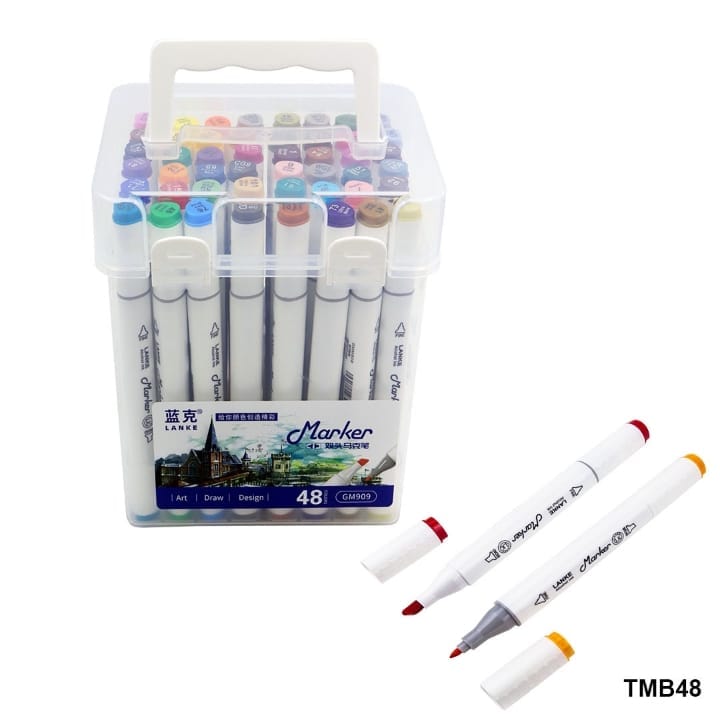 Ravrai Craft - Mumbai Branch Touch Marker Box 48 Pcs Raw 115 Gmm909-48