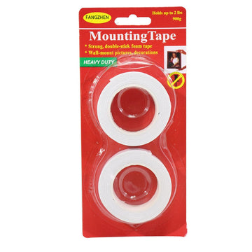 Ravrai Craft Packaging Materials Mounting Tape (Foam two way tape)- Strength 2 Kgs (Pack of two tapes)
