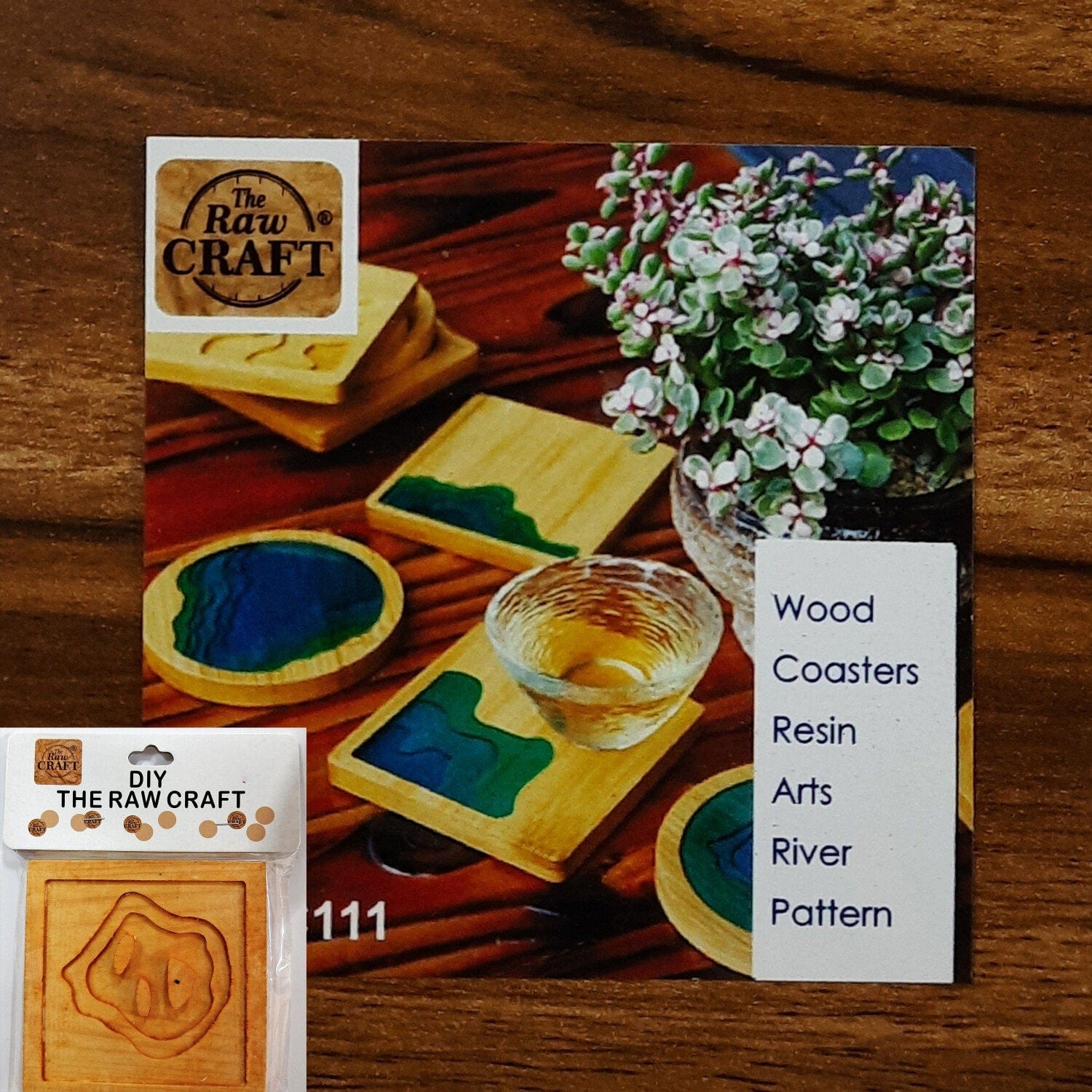 Ravrai Craft River Resin coaster (pack of 1)