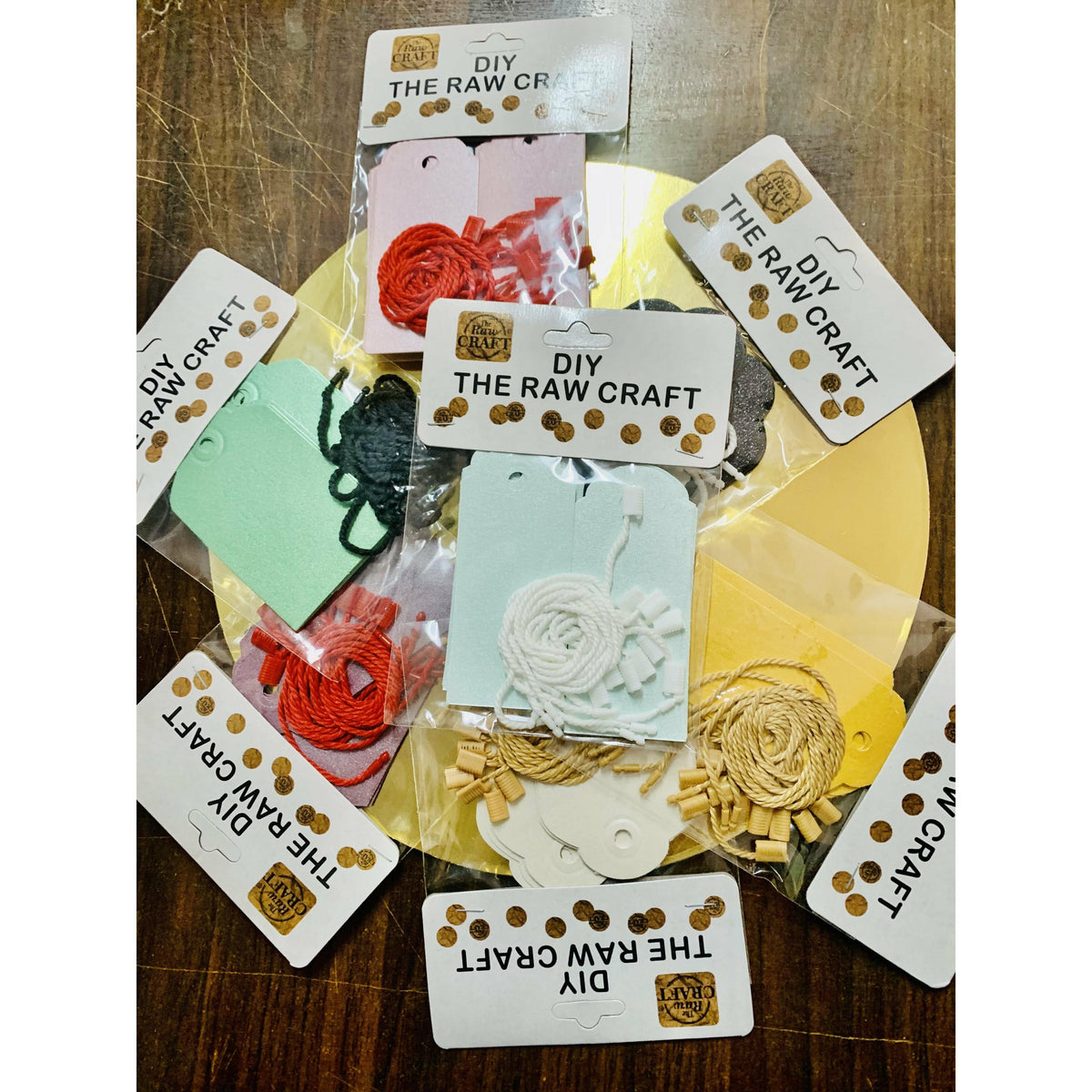 DIY  Multipurpose Cardboard Tags with Strings  for  Art and craft (Contain 1 Unit2)