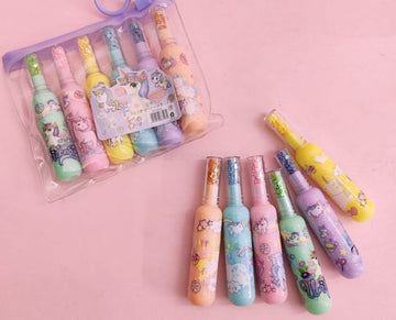 Ravrai Craft Unicorn Mini Pastel Highlighters - Pack of 6 | Add Some Magic to Your Notes