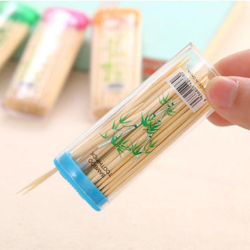 Sangli Market Arts & Entertainment 1 Box Disposable Premium Bamboo Wooden Cocktail Round Toothpicks Double Sided Portable Buy 1 Get 1 Free