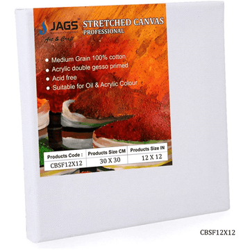 Create with Clarity: 12x12 White Color Stretched Canvas Board for Artistic Masterpieces