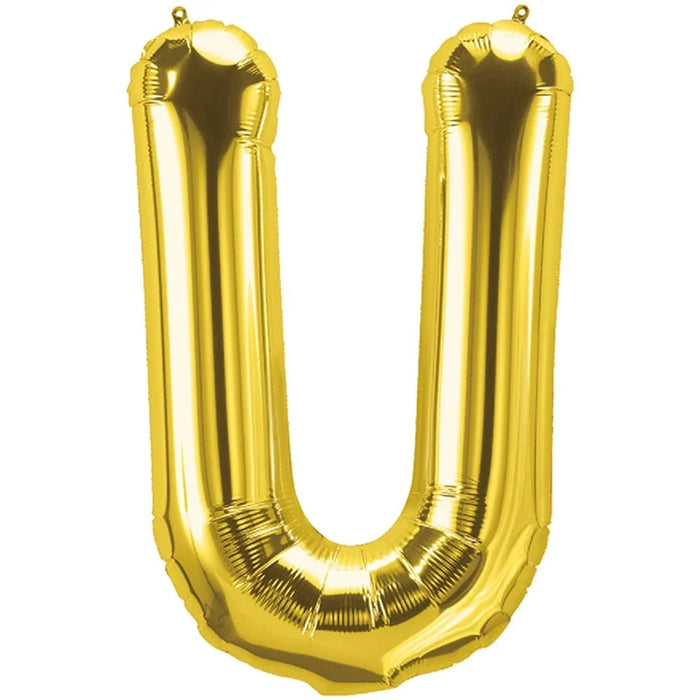 Alphabet U Foil Balloon