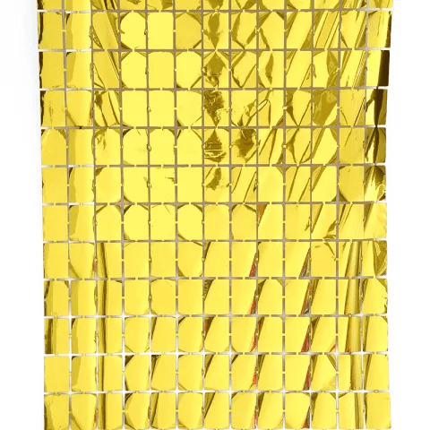 Sukhi traders Golden Foil Curtains for Birthday Decoration