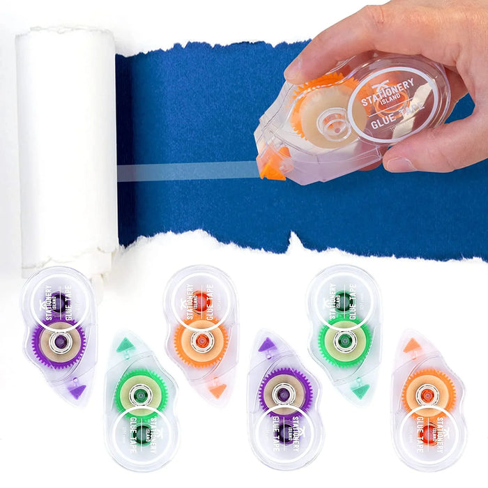 Glue Tape, Double-Sided Adhesive Glue Tape Roller. for Crafting, Card Making, Bullet Journal, Photo Albums and Scrapbooking