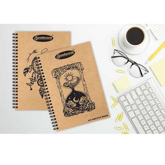 Sundaram Canvas, Sketch books and Everything! Sundaram A5 spiral Sketch book