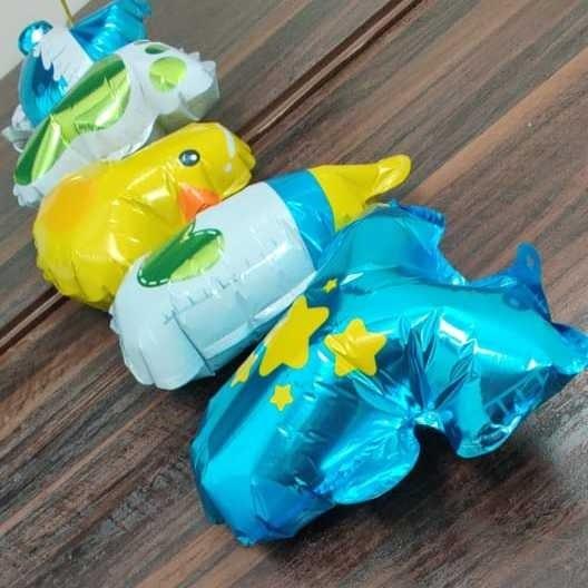 varsha toys Baby welcome foil balloons (combo set of 5 balloons) assorted colour