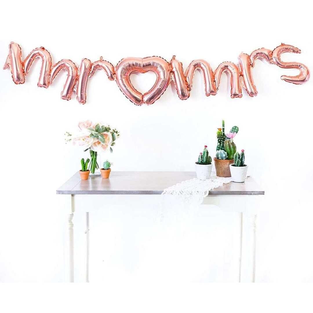 Mr and Mrs Script Balloon
