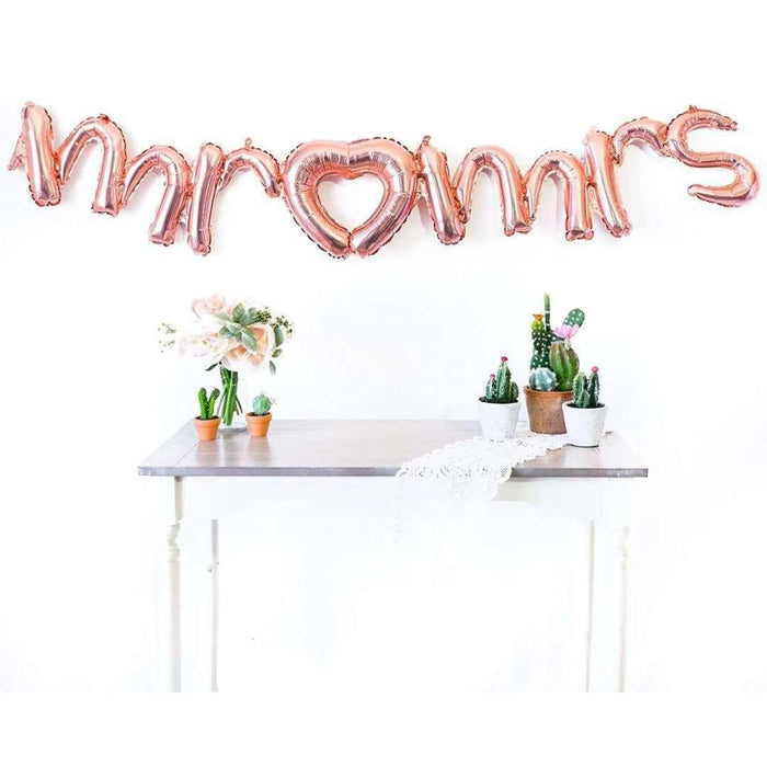 Mr and Mrs Script Balloon