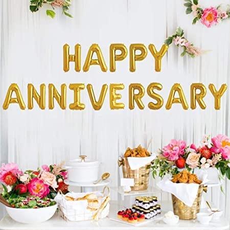 Happy anniversary Foil balloon-16 inches foil.