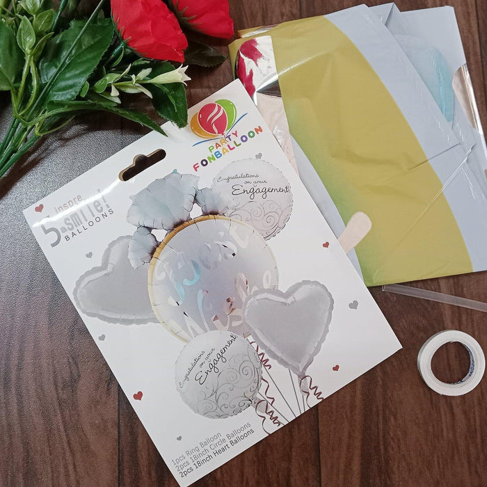 Better together balloon for post and pre marriage or engagement (Pack of 5 balloons)