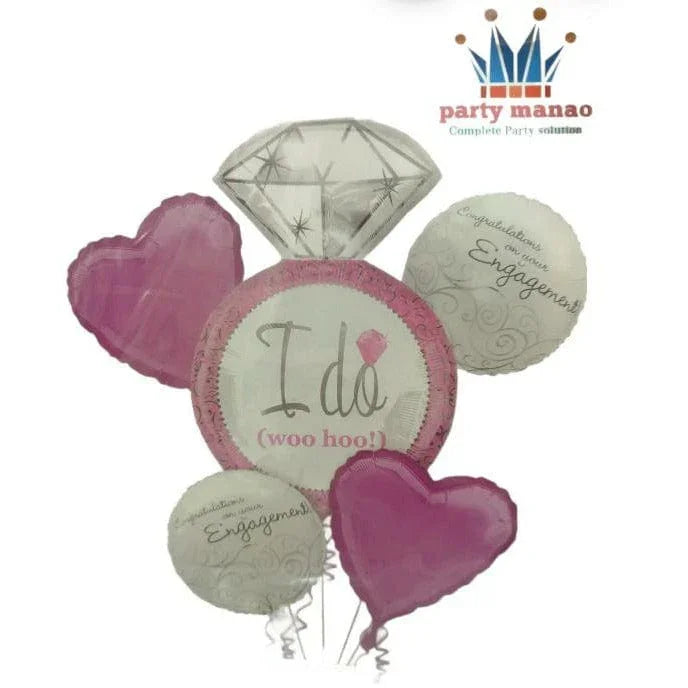 Better together balloon for post and pre marriage or engagement (Pack of 5 balloons)